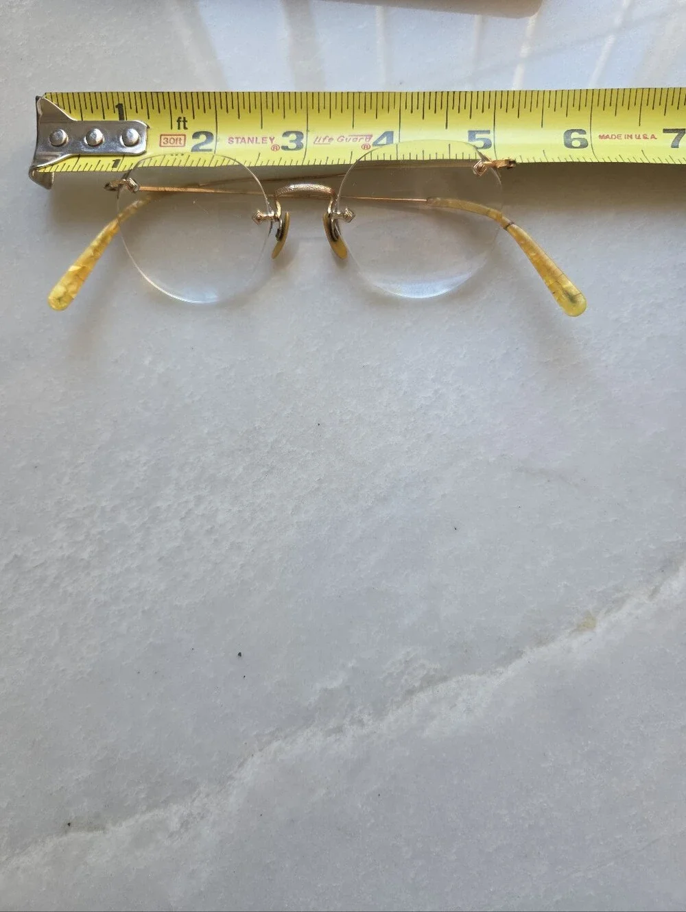 Vtg American Optical Kids 1/10 12K GF Rimless Kids Eyeglasses AO Mid-Century ⬇️